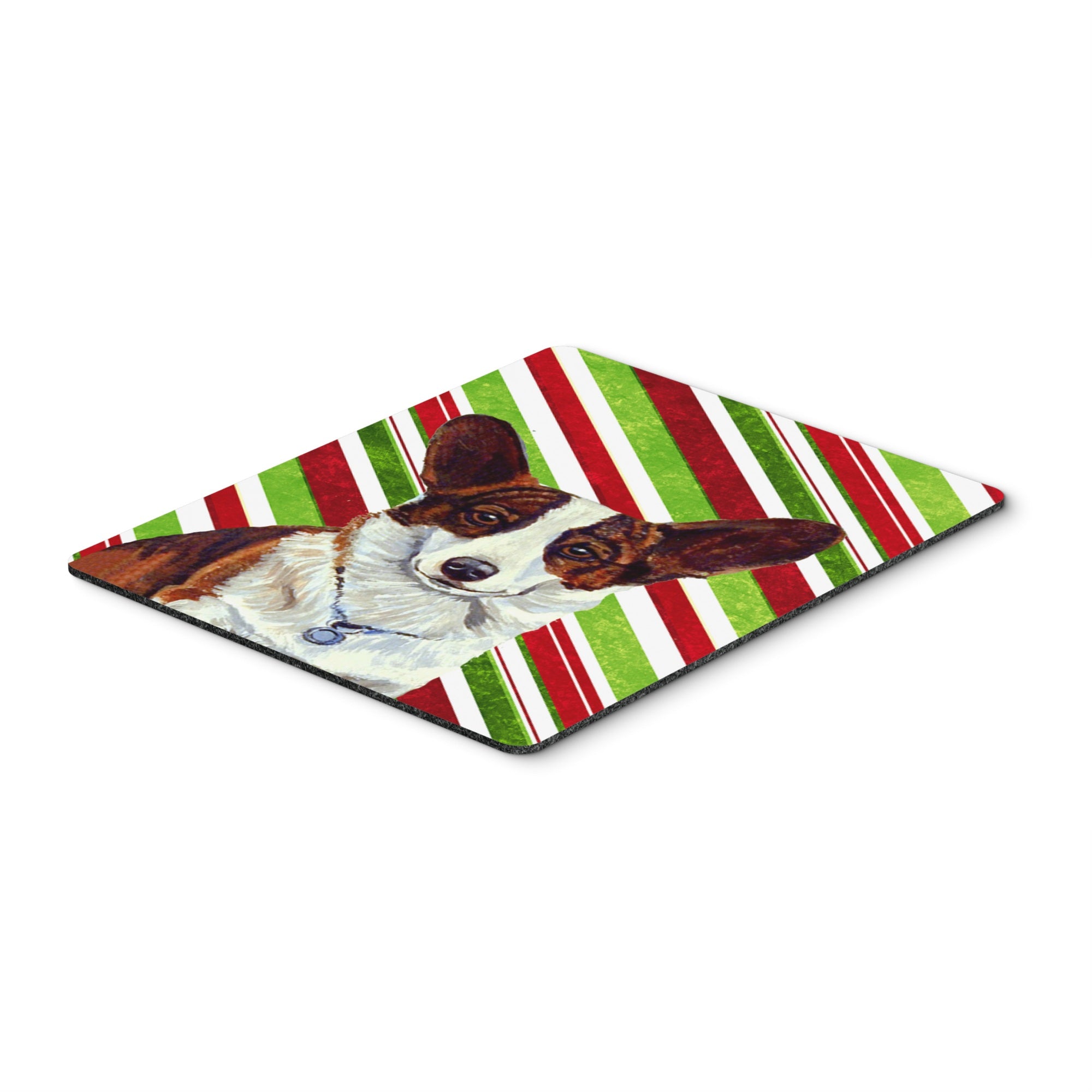 Caroline'S Treasures Corgi Candy Cane Holiday Christmas Mouse Pad/Hot Pad/Trivet (Lh9243Mp)