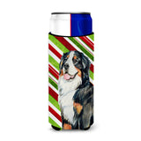 Bernese Mountain Dog Candy Cane Holiday Christmas Ultra Beverage Insulators For Slim Cans Lh9244Muk