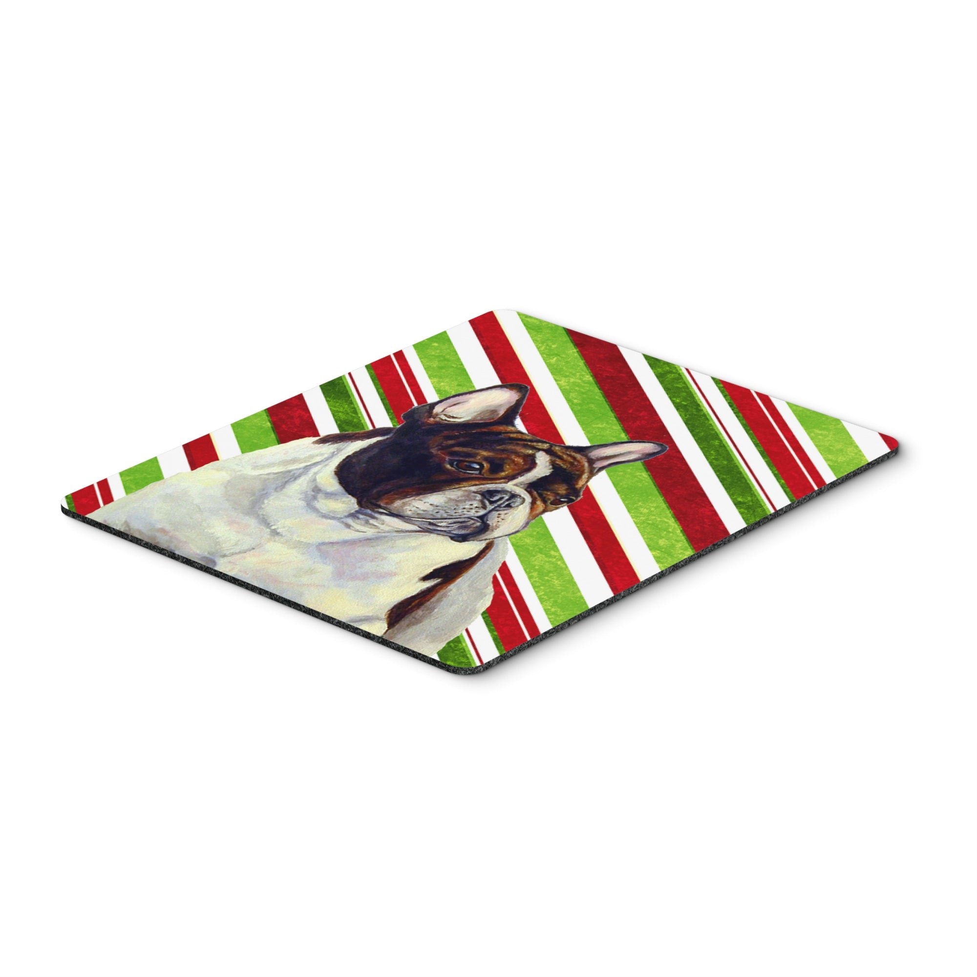 Caroline'S Treasures French Bulldog Candy Cane Holiday Christmas Mouse Pad/Hot Pad/Trivet (Lh9247Mp)