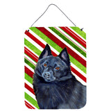 Caroline'S Treasures Schipperke Candy Cane Holiday Christmas Wall Or Door Hanging Prints, 16 X 12, Multicolor