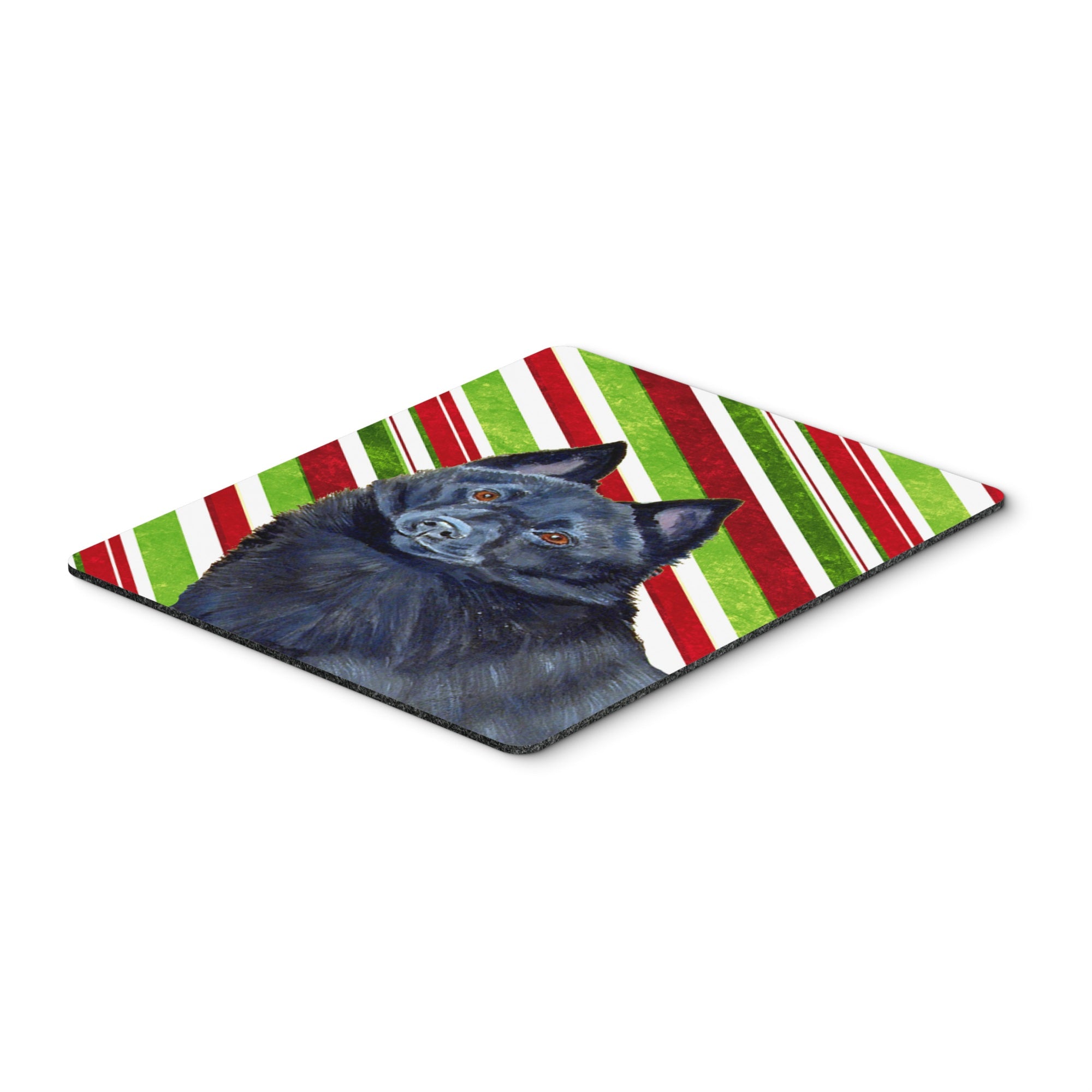 Caroline'S Treasures Schipperke Candy Cane Holiday Christmas Mouse Pad/Hot Pad/Trivet (Lh9249Mp)