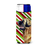 Leonberger Candy Cane Holiday Christmas Ultra Beverage Insulators For Slim Cans Lh9258Muk