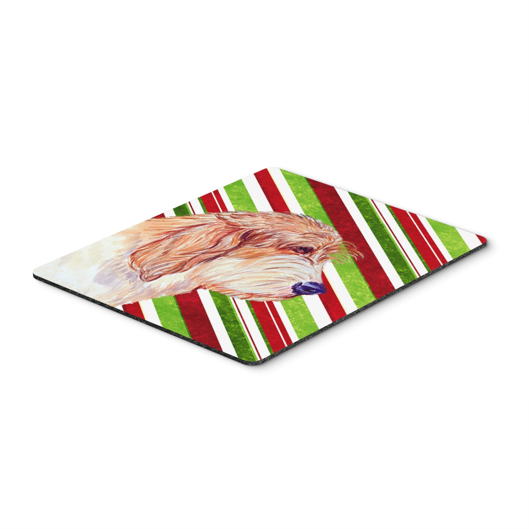 Caroline'S Treasures Petit Basset Griffon Vendeen Candy Cane Christmas Mouse Pad/Hot Pad/Trivet (Lh9262Mp)