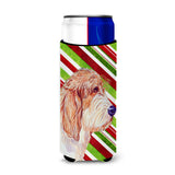 Petit Basset Griffon Vendeen Candy Cane Holiday Christmas Ultra Beverage Insulators For Slim Cans Lh9262Muk