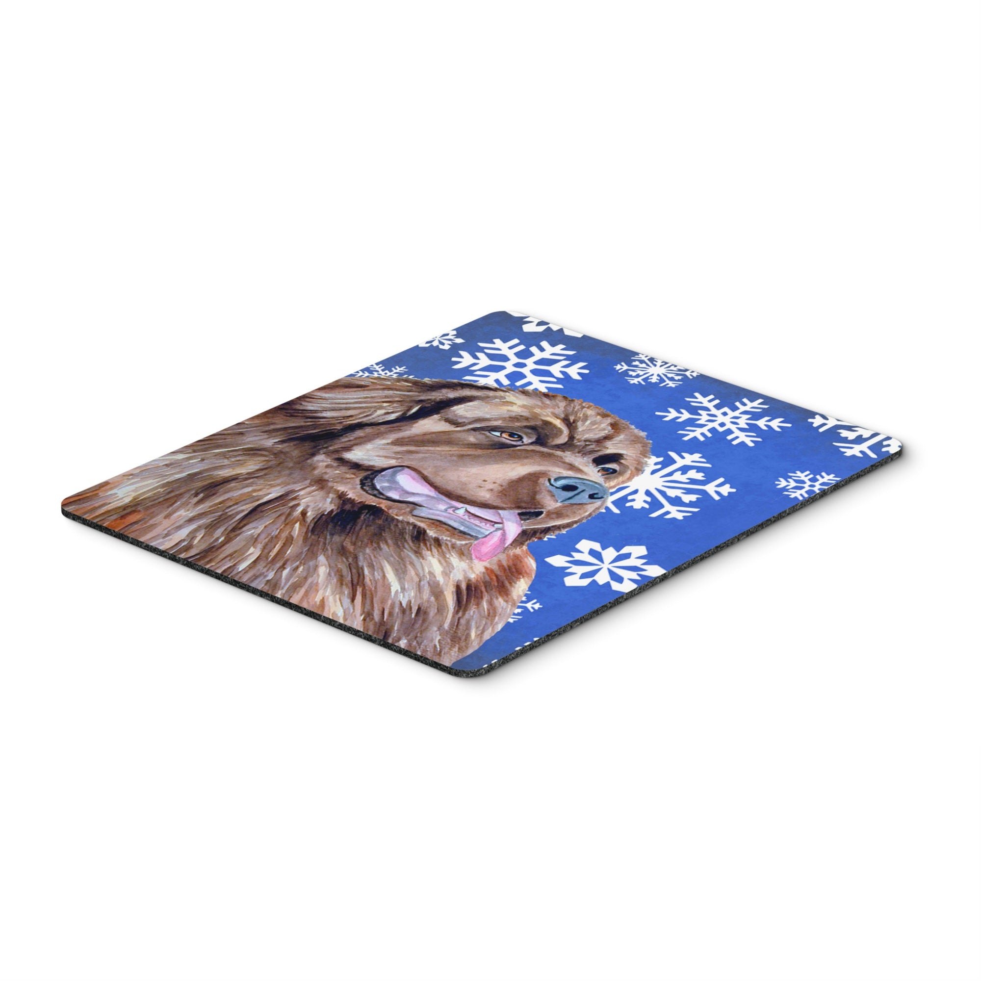Caroline'S Treasures Newfoundland Winter Snowflakes Holiday Mouse Pad/Hot Pad/Trivet (Lh9264Mp)
