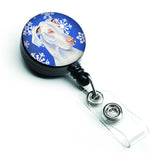 Caroline'S Treasures Great Dane Winter Snowflakes Holiday Retractable Badge Reel, Multicolor (Lh9266Br)