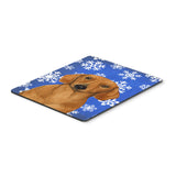 Caroline'S Treasures Dachshund Winter Snowflakes Holiday Mouse Pad/Hot Pad/Trivet (Lh9267Mp)