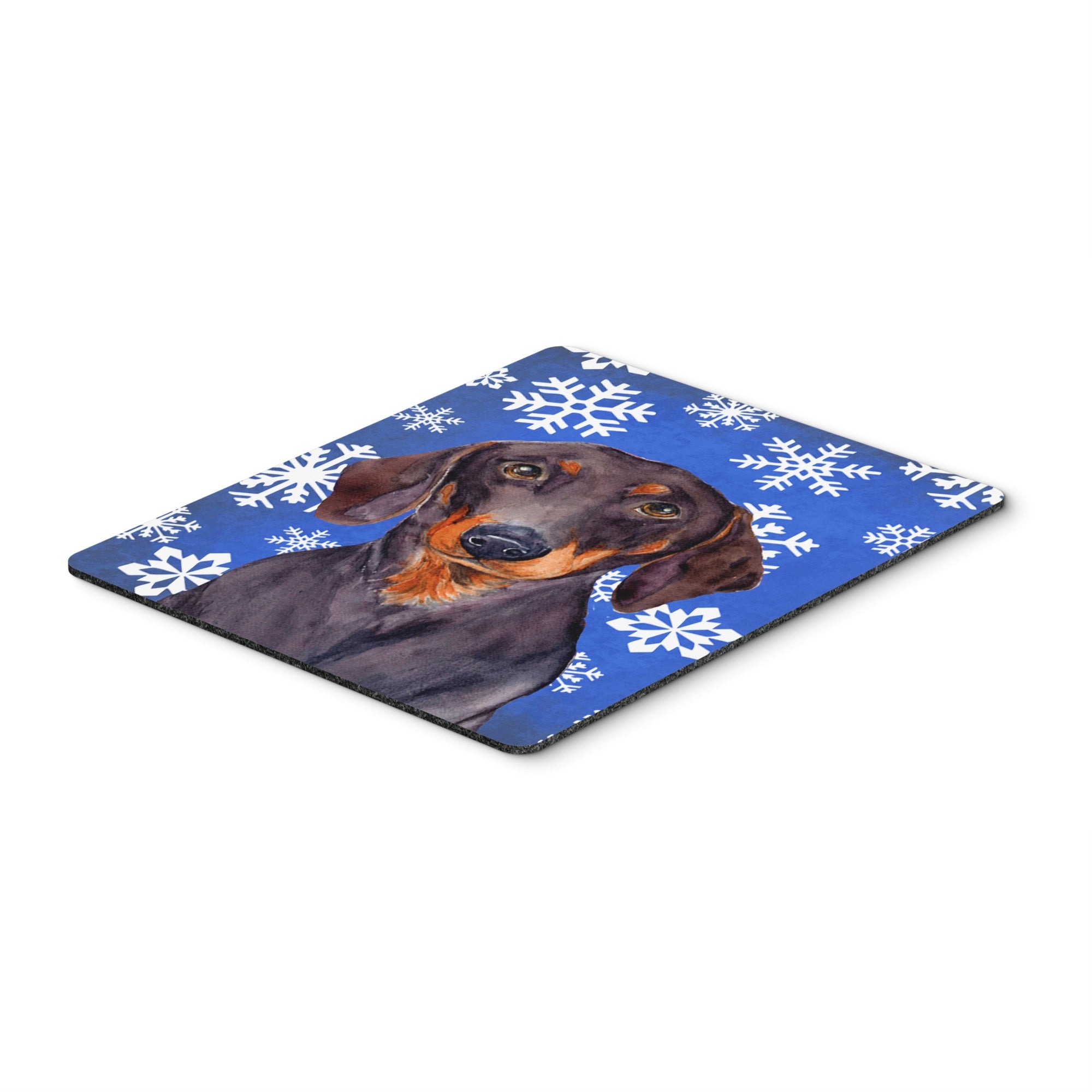 Caroline'S Treasures Dachshund Winter Snowflakes Holiday Mouse Pad/Hot Pad/Trivet (Lh9268Mp)