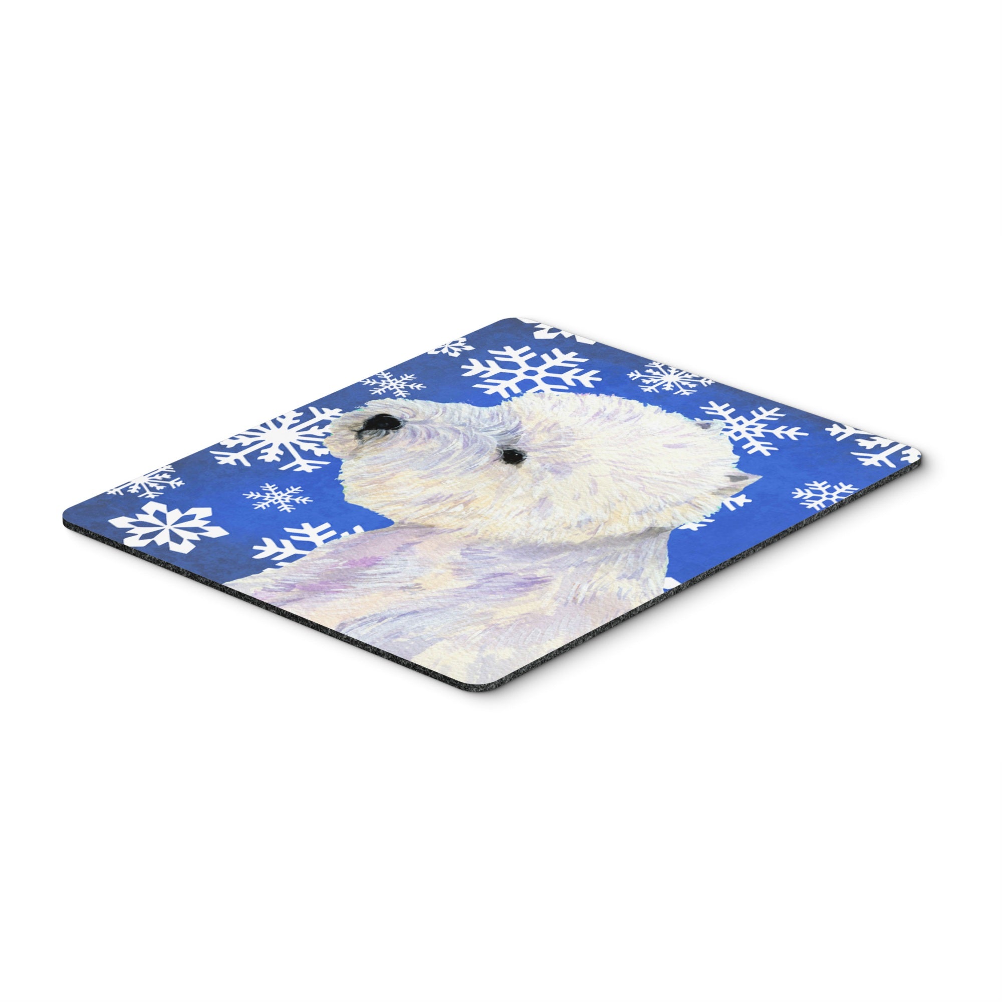 Caroline'S Treasures Westie Winter Snowflakes Holiday Mouse Pad/Hot Pad/Trivet (Lh9270Mp)