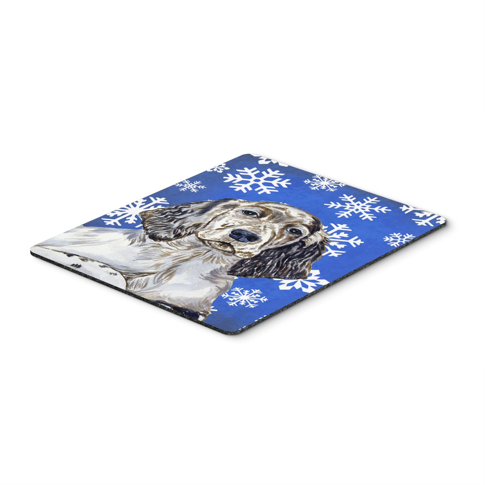 Caroline'S Treasures English Setter Winter Snowflakes Holiday Mouse Pad/Hot Pad/Trivet (Lh9277Mp)