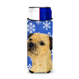 Border Terrier Winter Snowflakes Holiday Ultra Beverage Insulators For Slim Cans Lh9278Muk