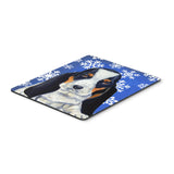 Caroline'S Treasures Basset Hound Winter Snowflakes Holiday Mouse Pad/Hot Pad/Trivet (Lh9284Mp)