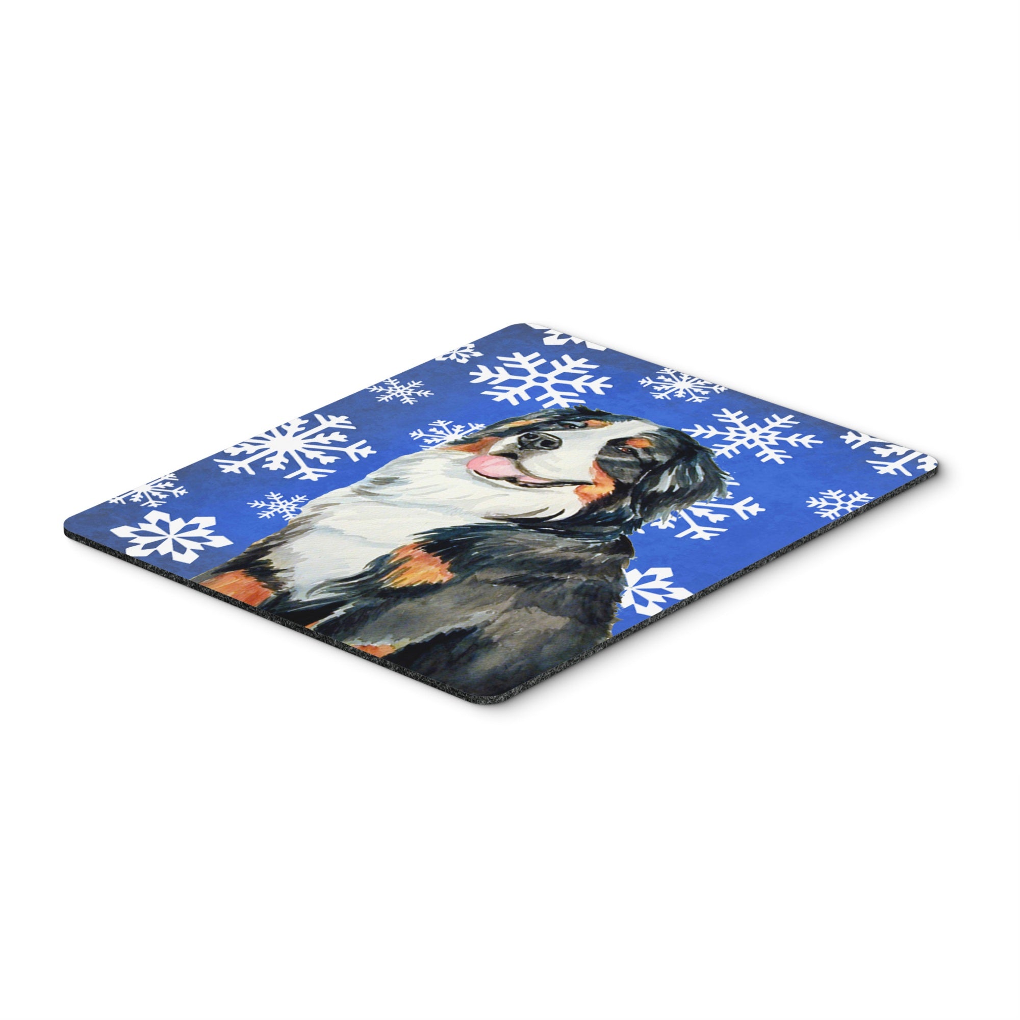 Caroline'S Treasures Bernese Mountain Dog Winter Snowflakes Holiday Mouse Pad/Hot Pad/Trivet (Lh9289Mp)