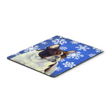 Caroline'S Treasures French Bulldog Winter Snowflakes Holiday Mouse Pad/Hot Pad/Trivet (Lh9292Mp)