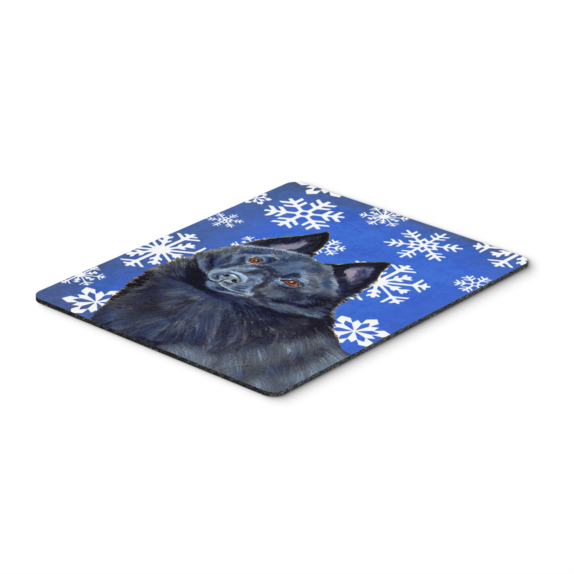 Caroline'S Treasures Schipperke Winter Snowflakes Holiday Mouse Pad/Hot Pad/Trivet (Lh9294Mp)