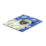 Caroline'S Treasures Pug Winter Snowflakes Holiday Mouse Pad/Hot Pad/Trivet (Lh9297Mp)