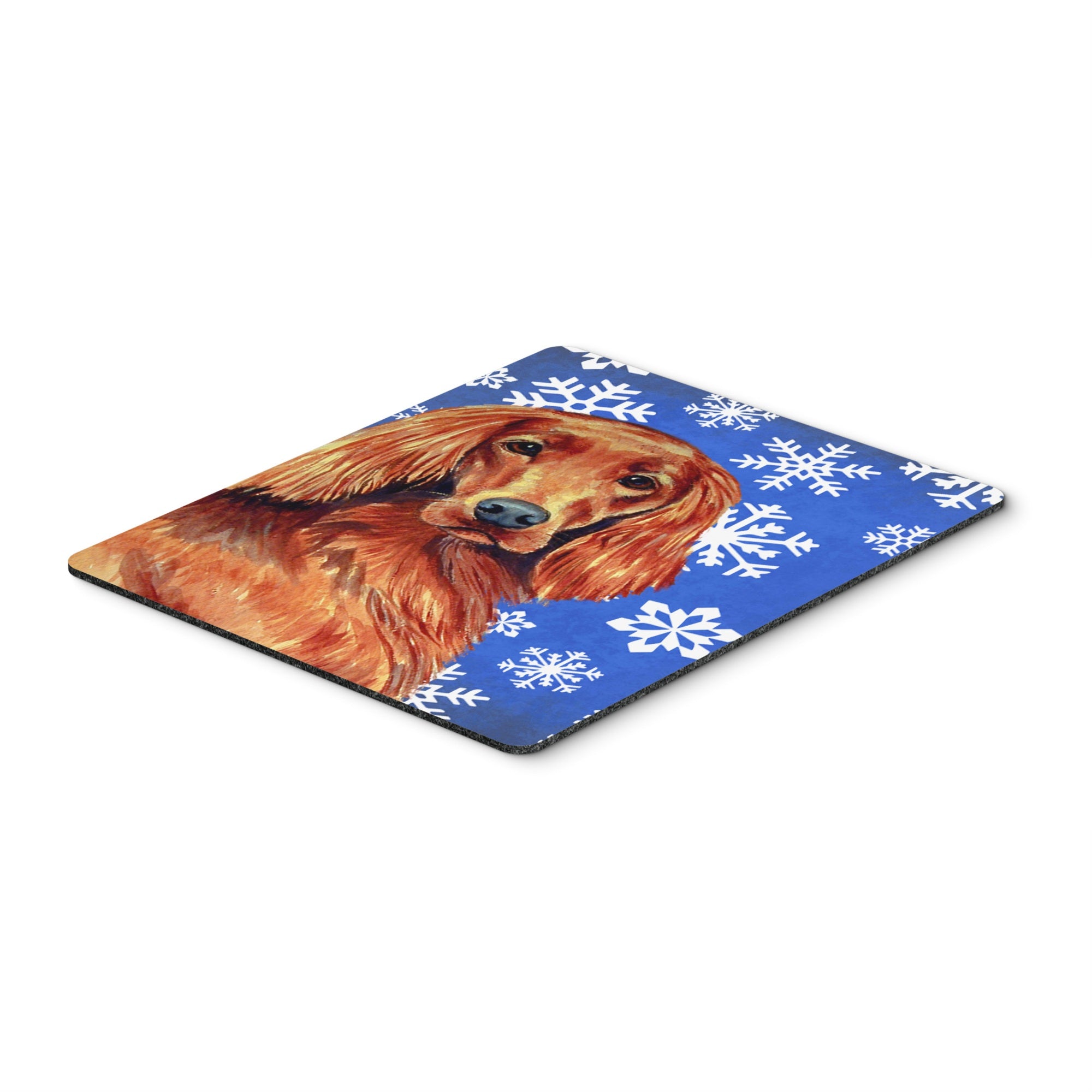 Caroline'S Treasures Irish Setter Winter Snowflakes Holiday Mouse Pad/Hot Pad/Trivet (Lh9299Mp)