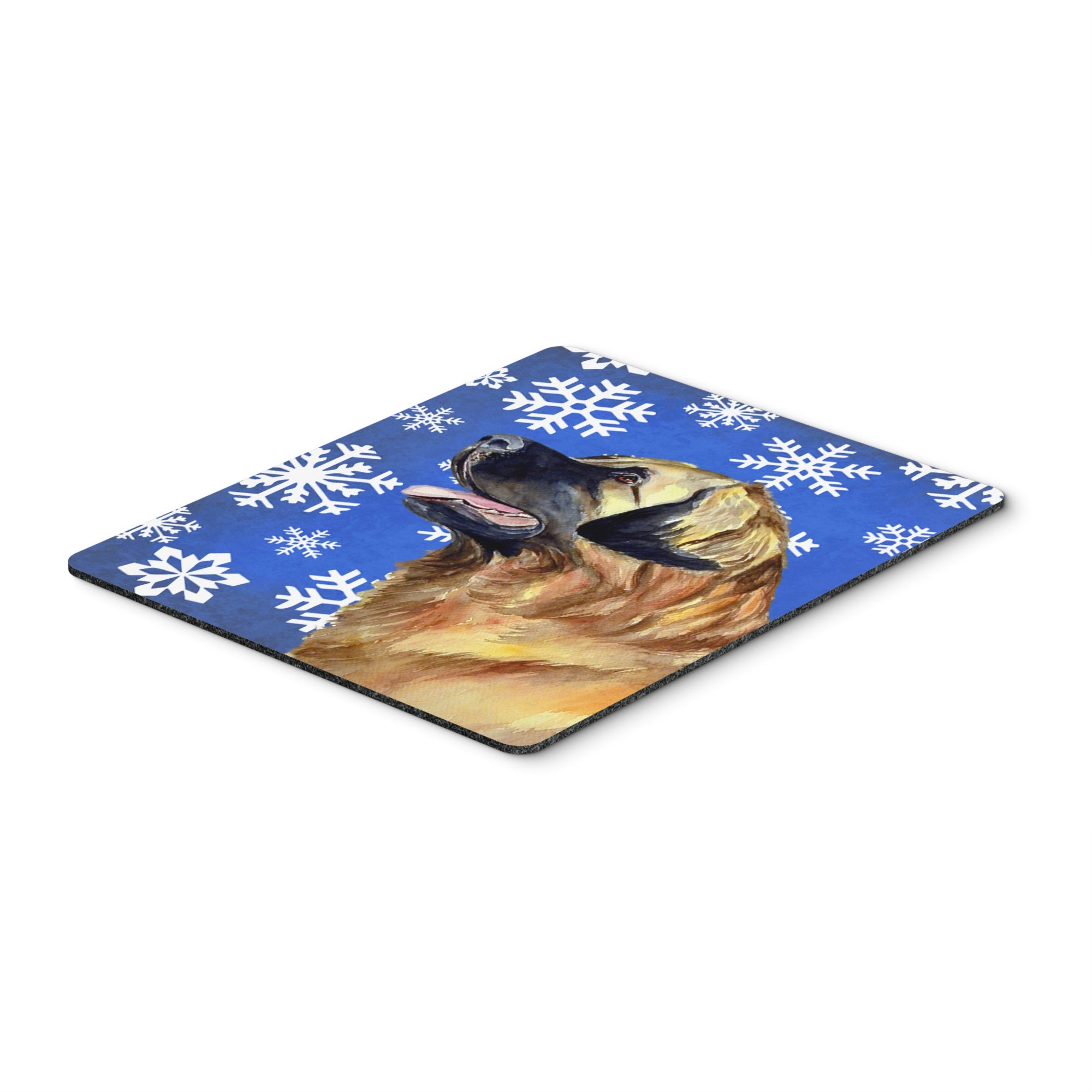 Caroline'S Treasures Leonberger Winter Snowflakes Holiday Mouse Pad/Hot Pad/Trivet (Lh9303Mp)