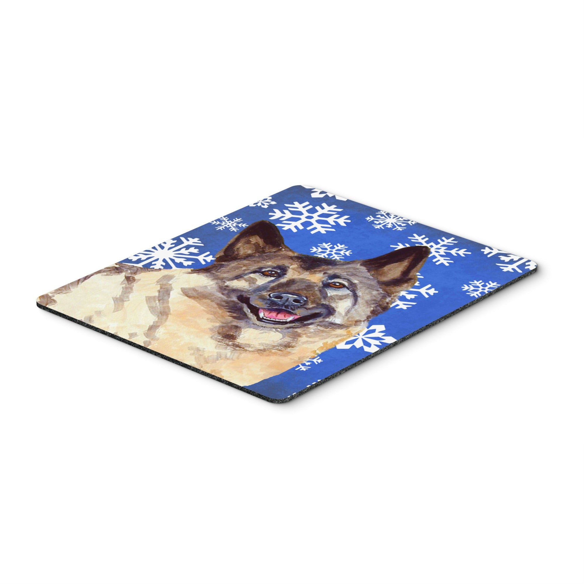Caroline'S Treasures Norwegian Elkhound Winter Snowflakes Mouse Pad/Hot Pad/Trivet (Lh9308Mp)