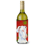 Great Dane Red And Green Holiday Christmas Wine Bottle Beverage Insulator Beverage Insulator Hugger