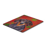 Caroline'S Treasures Dachshund Red & Green Snowflakes Christmas Mouse Pad/Hot Pad/Trivet (Lh9313Mp)
