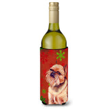 Brussels GriffonSnowflakes Holiday Christmas Wine Bottle Beverage Insulator Beverage Insulator Hugger