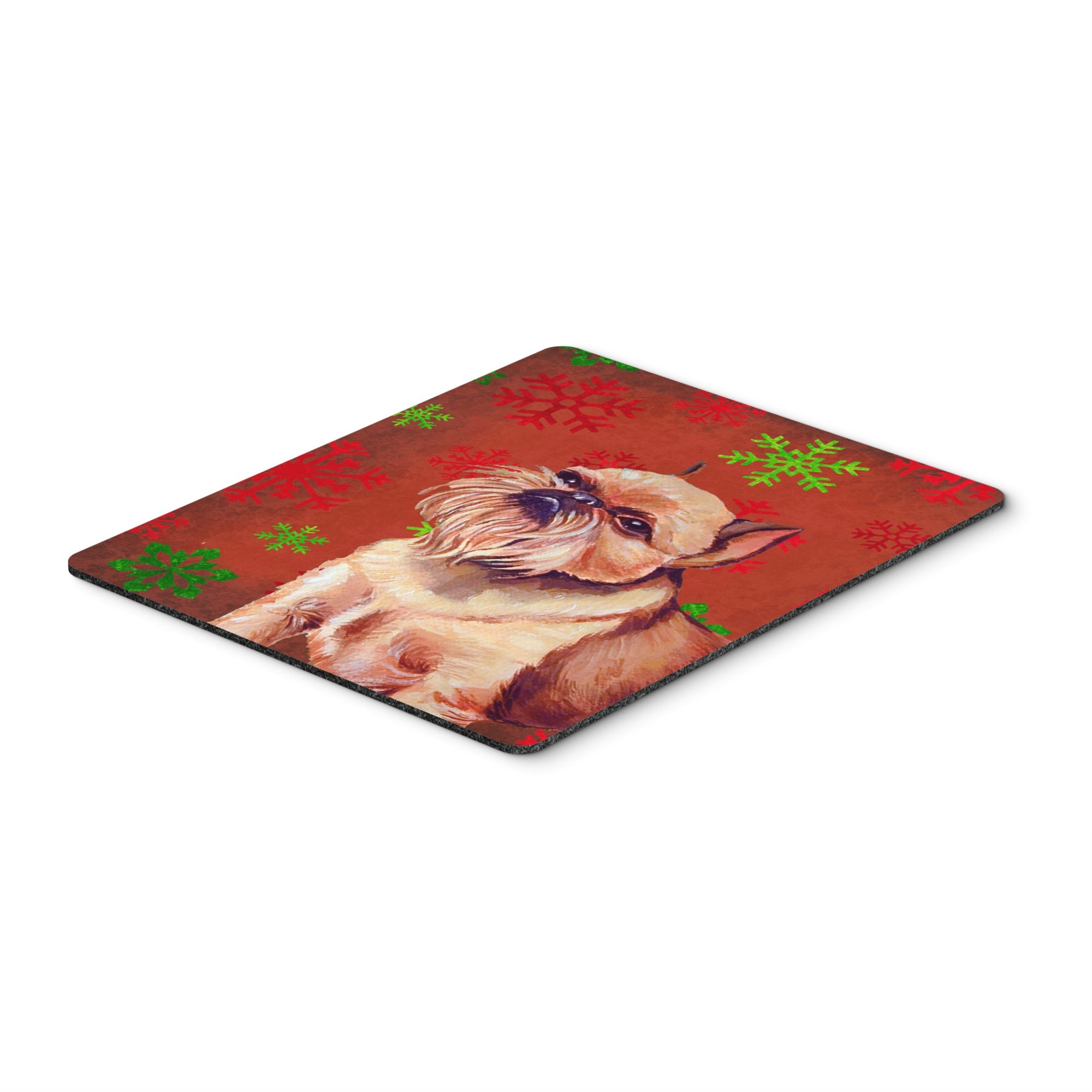 Caroline'S Treasures Brussels Griffon Snowflakes Christmas Mouse Pad/Hot Pad/Trivet (Lh9314Mp)