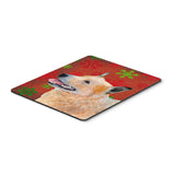 Caroline'S Treasures Australian Cattle Dog Snowflakes Christmas Mouse Pad/Hot Pad/Trivet (Lh9317Mp)