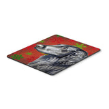 Caroline'S Treasures Flat Coated Retriever Snowflakes Christmas Mouse Pad/Hot Pad/Trivet (Lh9321Mp)