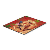 Caroline'S Treasures Bloodhound Red & Green Snowflakes Christmas Mouse Pad/Hot Pad/Trivet (Lh9331Mp)
