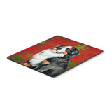Caroline'S Treasures Bernese Mountain Dog Red Snowflakes Christmas Mouse Pad/Hot Pad/Trivet (Lh9334Mp)