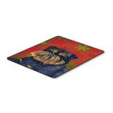 Caroline'S Treasures Brussels Griffon Red Green Snowflakes Christmas Mouse Pad/Hot Pad/Trivet (Lh9343Mp)