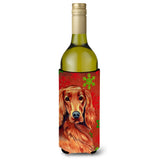 Irish Setter Snowflakes Holiday Christmas Wine Bottle Beverage Insulator Beverage Insulator Hugger