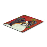 Caroline'S Treasures Papillon Red & Green Snowflakes Christmas Mouse Pad/Hot Pad/Trivet (Lh9345Mp)