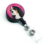 Caroline'S Treasures Pink Cavalier Spaniel Retractable Badge Reel, Multicolor (Lh9369Pkbr)