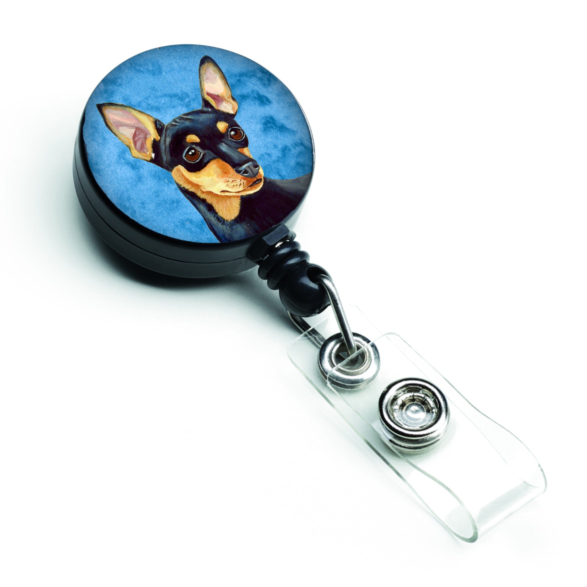 Caroline'S Treasures Blue Min Pin Retractable Badge Reel, Multicolor (Lh9380Bubr)