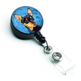 Caroline'S Treasures Blue Min Pin Retractable Badge Reel, Multicolor (Lh9380Bubr)