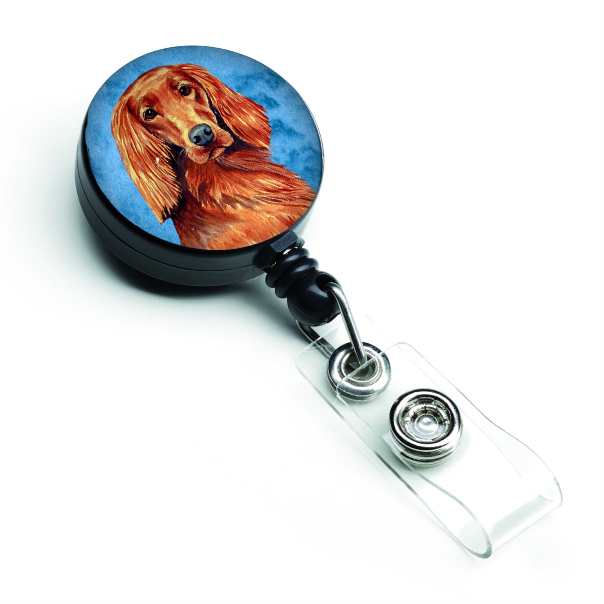 Caroline'S Treasures Blue Irish Setter Retractable Badge Reel, Multicolor (Lh9389Bubr)
