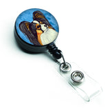 Caroline'S Treasures Blue Papillon Retractable Badge Reel, Multicolor (Lh9390Bubr)
