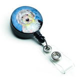 Caroline'S Treasures Blue Old English Sheepdog Retractable Badge Reel, Multicolor (Lh9396Bubr)