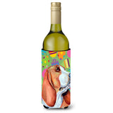 Basset Hound Easter Eggtravaganza Wine Bottle Beverage Insulator Beverage Insulator Hugger Lh9422Literk