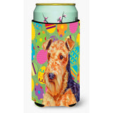 Airedale Easter Eggtravaganza Tall Boy Beverage Insulator Beverage Insulator Hugger