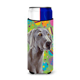 Weimaraner Easter Eggtravaganza Ultra Beverage Insulators For Slim Cans Lh9431Muk