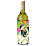 Pug Easter Eggtravaganza Wine Bottle Beverage Insulator Beverage Insulator Hugger