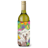 Chinese Crested Easter Eggtravaganza Wine Bottle Beverage Insulator Beverage Insulator Hugger