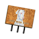 Caroline'S Treasures Lh9444Th68 White Great Dane Wipe Your Paws Leash Or Key Holder, Large, Multicolor