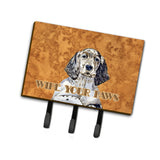 Caroline'S Treasures Lh9446Th68 English Setter Wipe Your Paws Leash Or Key Holder, Large, Multicolor