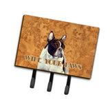 Caroline'S Treasures Lh9454Th68 French Bulldog Wipe Your Paws Leash Or Key Holder, Large, Multicolor