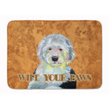 Caroline'S Treasures Old English Sheepdog Wipe Your Paws Floor Mat, 19 X 27, Multicolor