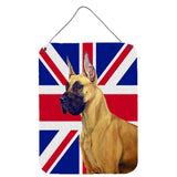 Caroline'S Treasures Lh9464Ds1216 Great Dane With English Union Jack British Flag Wall Or Door Hanging Prints, 16 X 12